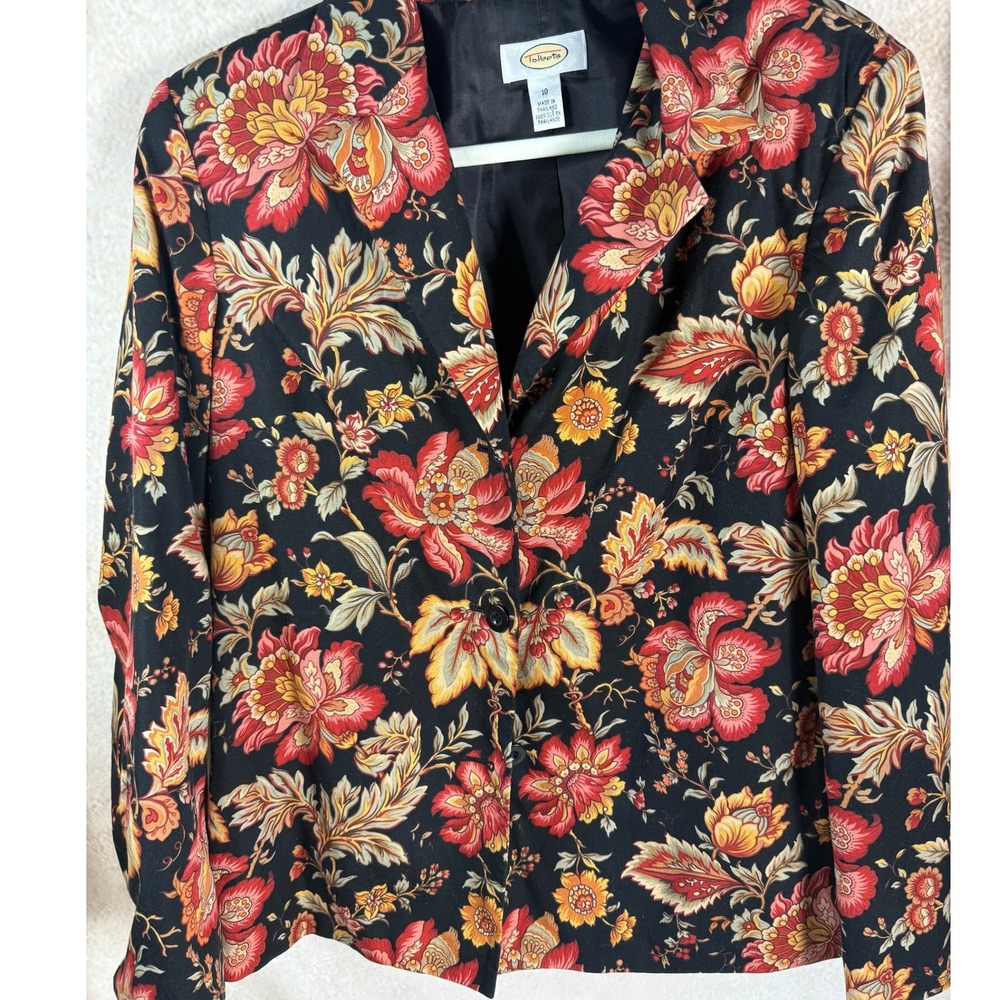 Talbots Vibrant Floral Blazer‎